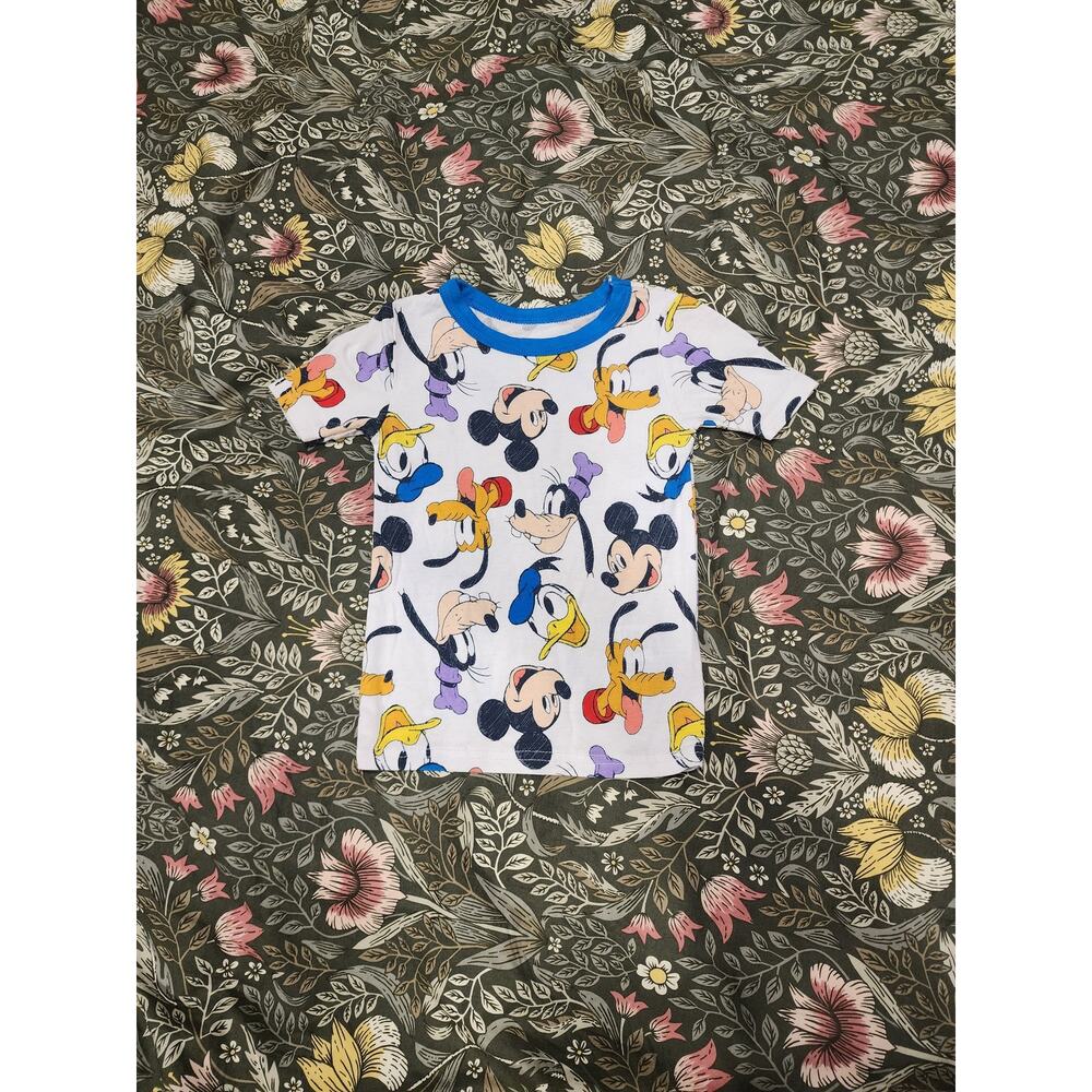 Disney Mickey and Friends Print Viscose Short Sleeve Top